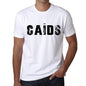 Mens Tee Shirt Vintage T Shirt Caïds X-Small White 00561 - White / Xs - Casual