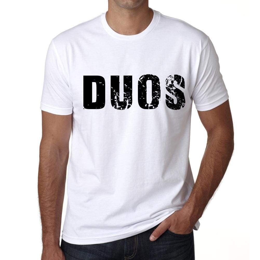 Mens Tee Shirt Vintage T Shirt Duos X-Small White 00560 - White / Xs - Casual
