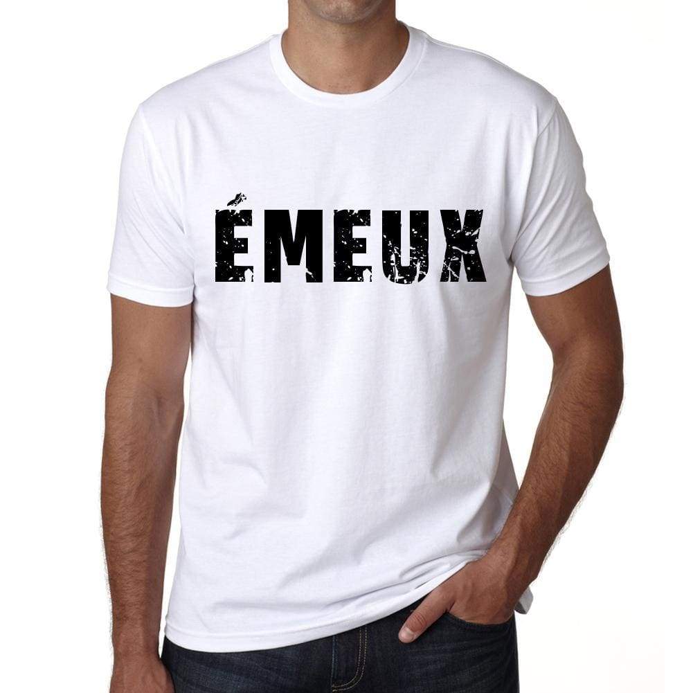 Mens Tee Shirt Vintage T Shirt Émeux X-Small White 00561 - White / Xs - Casual