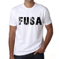 Mens Tee Shirt Vintage T Shirt Fusa X-Small White 00560 - White / Xs - Casual