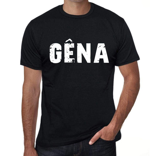 Mens Tee Shirt Vintage T Shirt Gêna X-Small Black 00557 - Black / Xs - Casual
