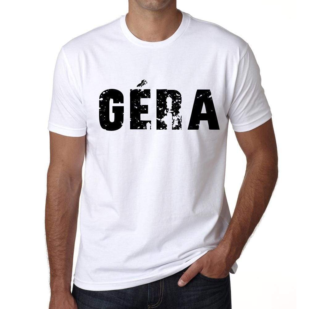 Mens Tee Shirt Vintage T Shirt Gèra X-Small White 00560 - White / Xs - Casual