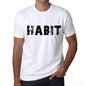 Mens Tee Shirt Vintage T Shirt Habit X-Small White 00561 - White / Xs - Casual