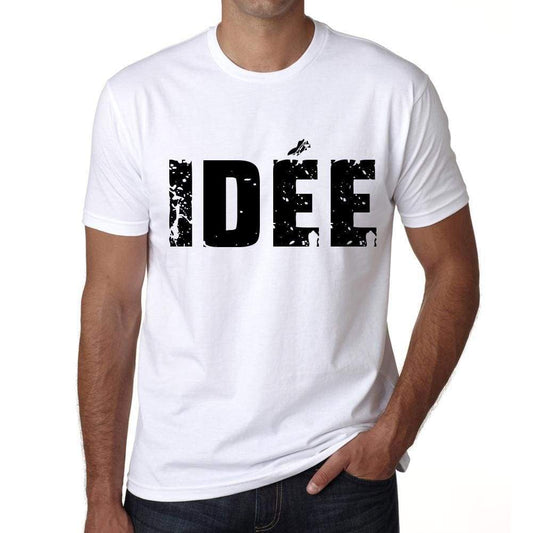 Mens Tee Shirt Vintage T Shirt Idèe X-Small White 00560 - White / Xs - Casual