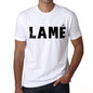 Mens Tee Shirt Vintage T Shirt Lamè X-Small White 00560 - White / Xs - Casual