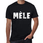 Mens Tee Shirt Vintage T Shirt Mèle X-Small Black 00557 - Black / Xs - Casual