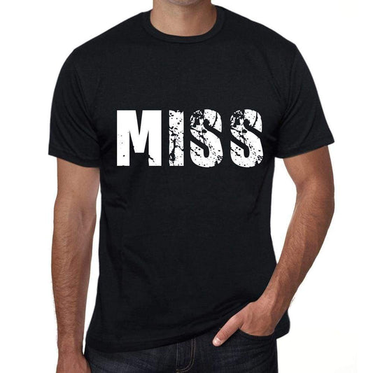 Mens Tee Shirt Vintage T Shirt Miss X-Small Black 00557 - Black / Xs - Casual