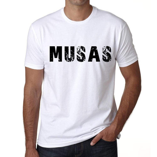 Mens Tee Shirt Vintage T Shirt Musas X-Small White - White / Xs - Casual
