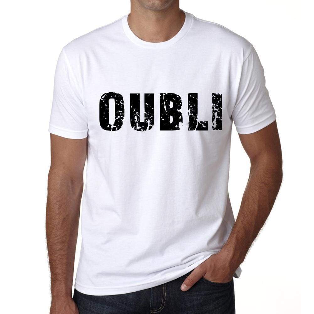 Mens Tee Shirt Vintage T Shirt Oubli X-Small White - White / Xs - Casual