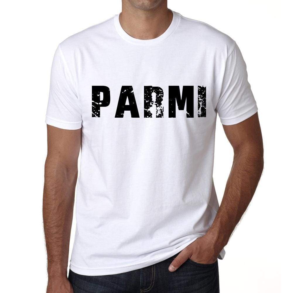 Mens Tee Shirt Vintage T Shirt Parmi X-Small White - White / Xs - Casual