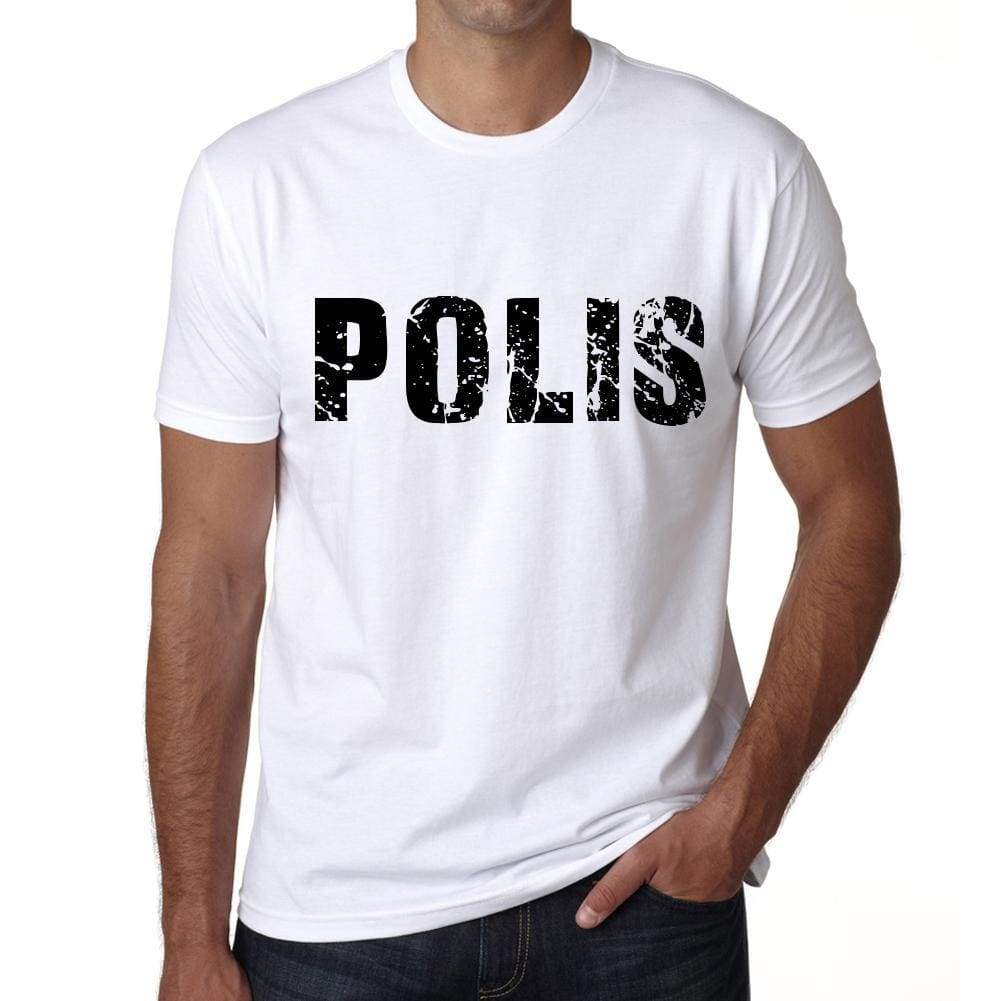 Mens Tee Shirt Vintage T Shirt Polis X-Small White - White / Xs - Casual
