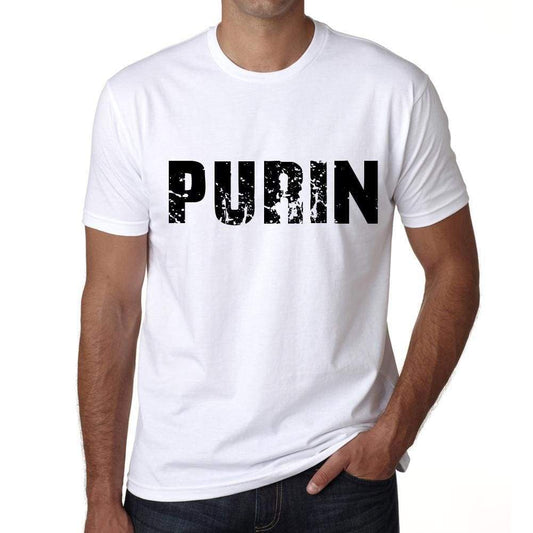 Mens Tee Shirt Vintage T Shirt Purin X-Small White - White / Xs - Casual