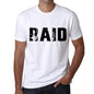 Mens Tee Shirt Vintage T Shirt Raid X-Small White 00560 - White / Xs - Casual