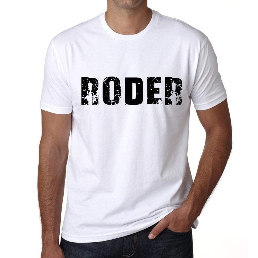 Mens Tee Shirt Vintage T Shirt Roder X-Small White - White / Xs - Casual