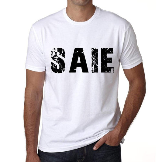 Mens Tee Shirt Vintage T Shirt Saie X-Small White 00560 - White / Xs - Casual
