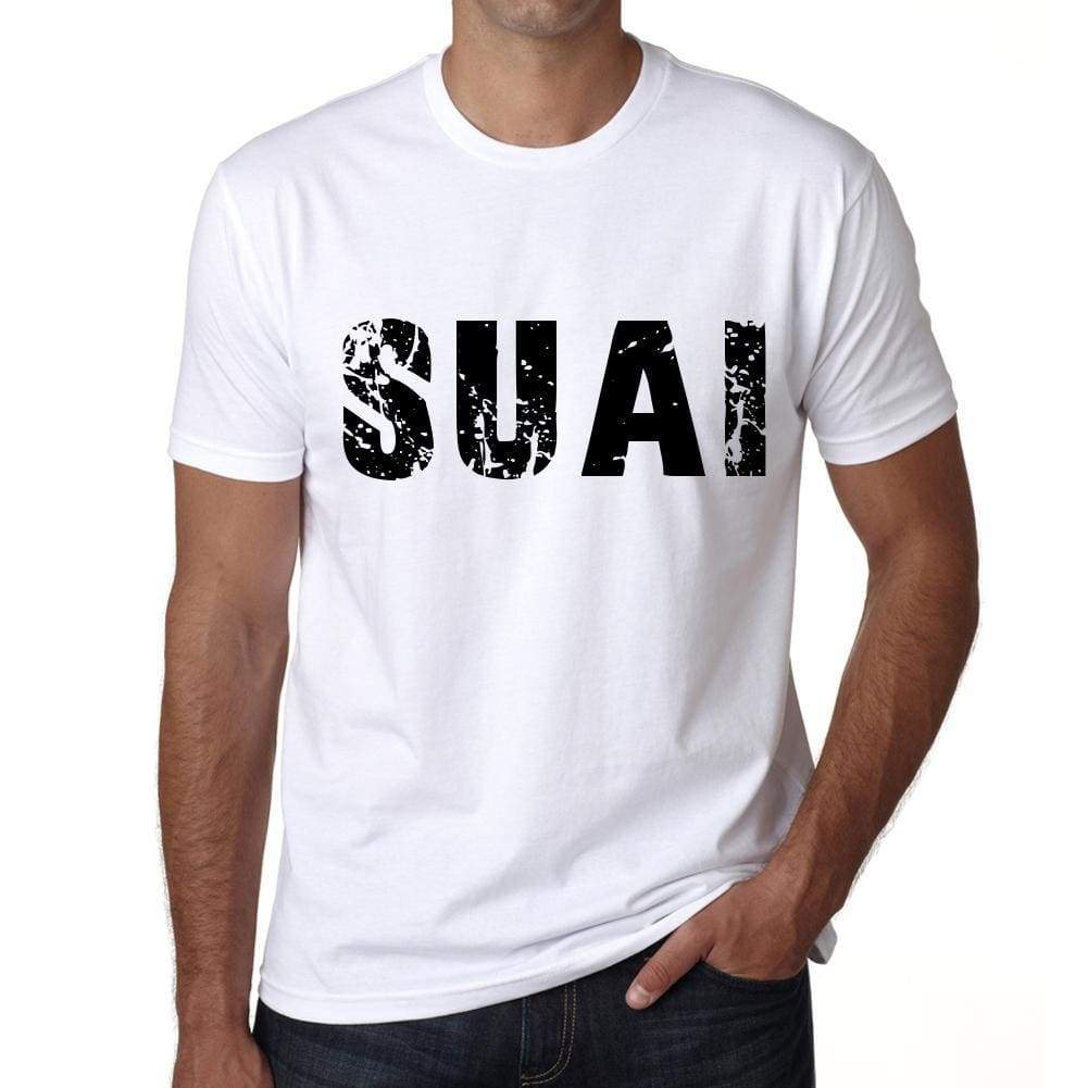 Mens Tee Shirt Vintage T Shirt Suai X-Small White 00560 - White / Xs - Casual
