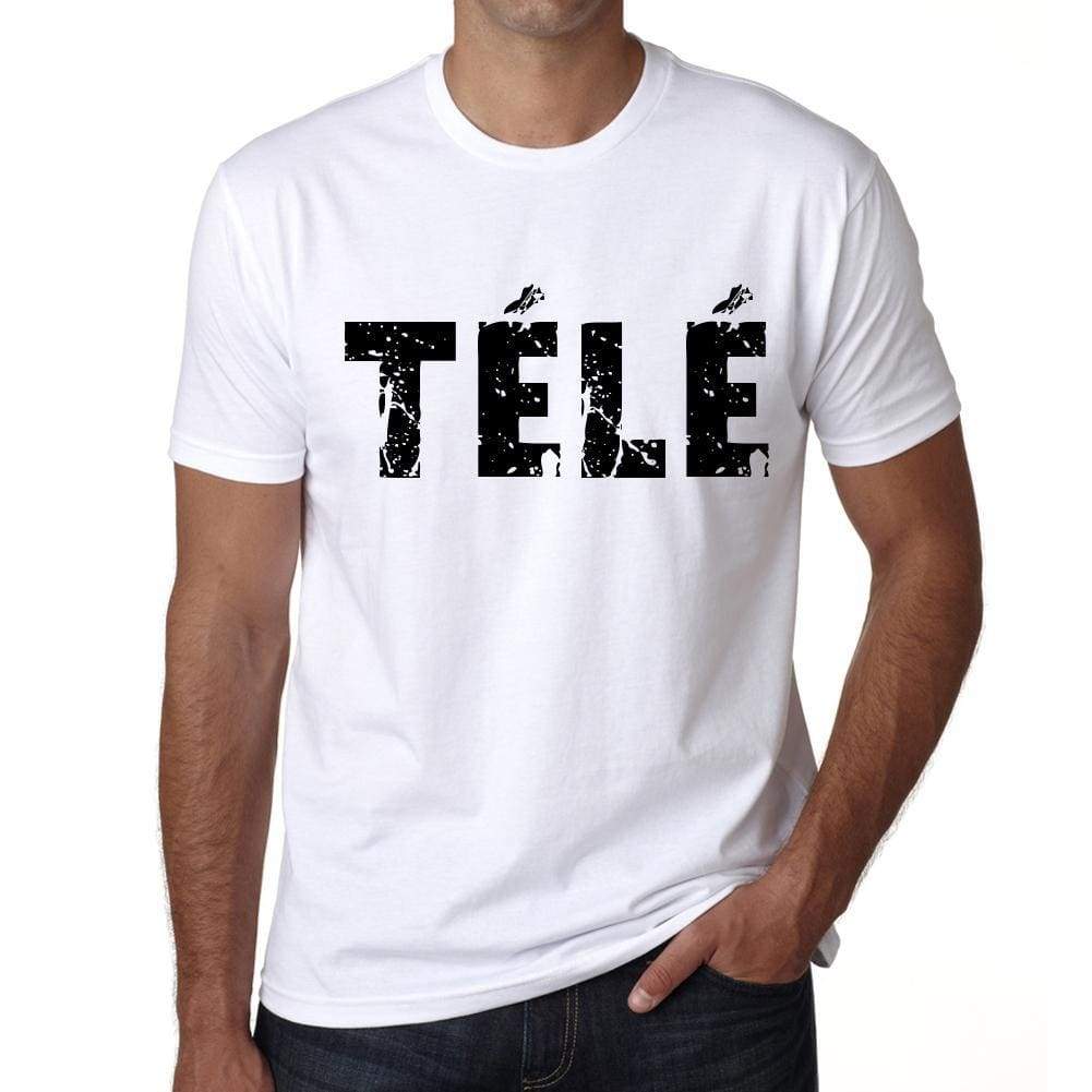 Mens Tee Shirt Vintage T Shirt Tèlè X-Small White 00560 - White / Xs - Casual