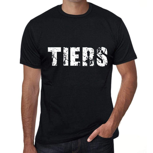 Mens Tee Shirt Vintage T Shirt Tiers X-Small Black 00558 - Black / Xs - Casual