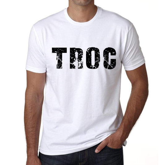 Mens Tee Shirt Vintage T Shirt Troc X-Small White 00560 - White / Xs - Casual