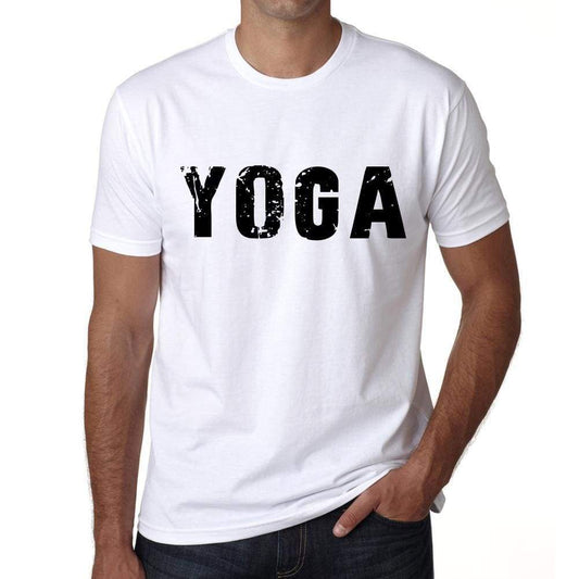 Mens Tee Shirt Vintage T Shirt Yoga X-Small White 00560 - White / Xs - Casual