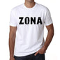 Mens Tee Shirt Vintage T Shirt Zona X-Small White 00560 - White / Xs - Casual