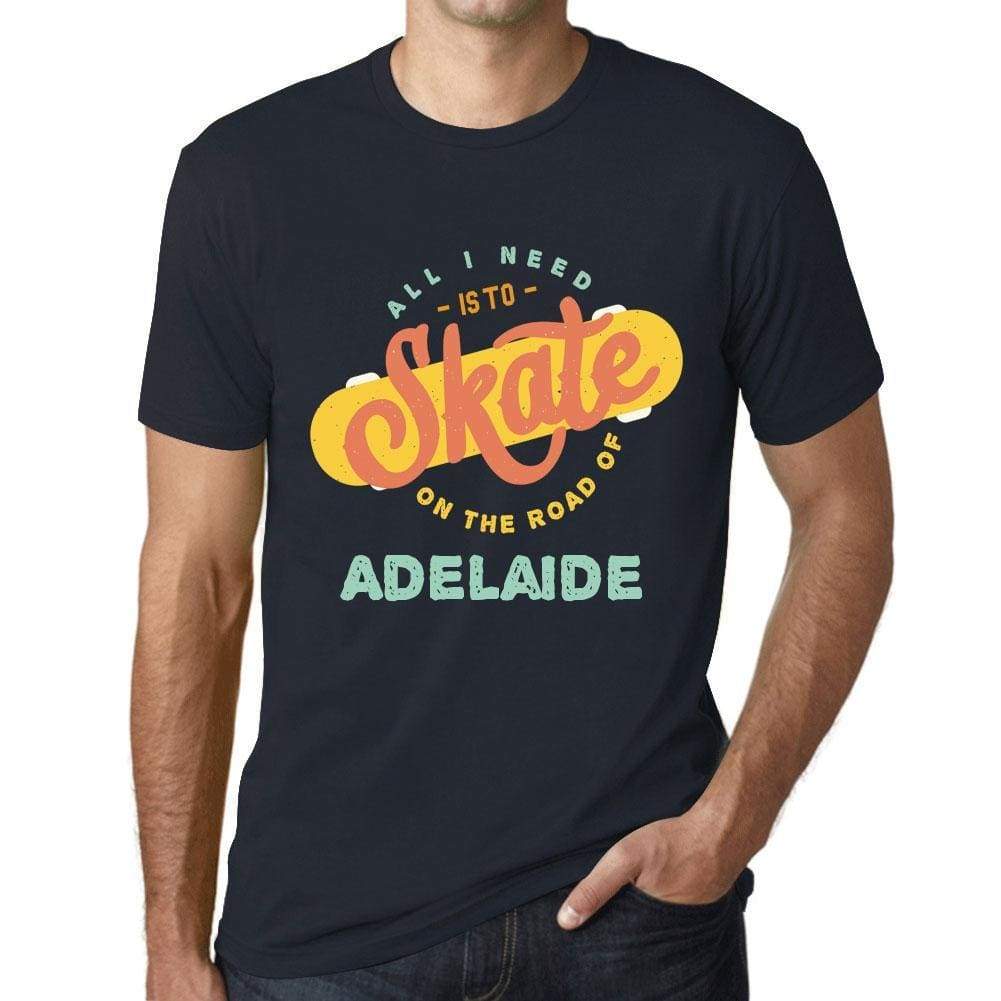 Mens Vintage Tee Shirt Graphic T Shirt Adelaide Navy - Navy / Xs / Cotton - T-Shirt
