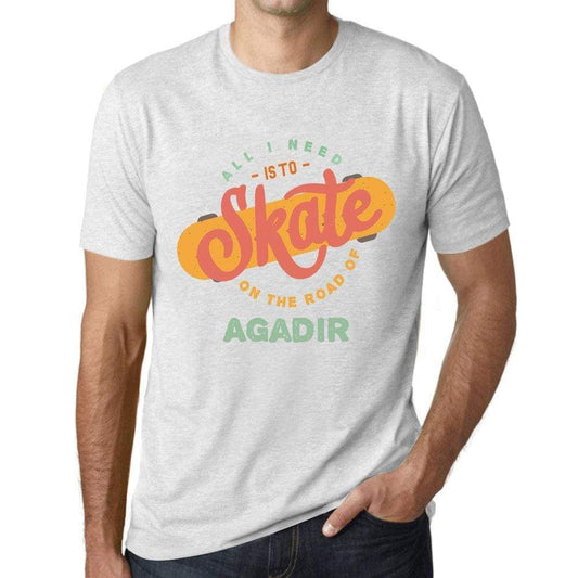 Mens Vintage Tee Shirt Graphic T Shirt Agadir Vintage White - Vintage White / Xs / Cotton - T-Shirt