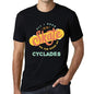 Mens Vintage Tee Shirt Graphic T Shirt Cyclades Black - Black / Xs / Cotton - T-Shirt