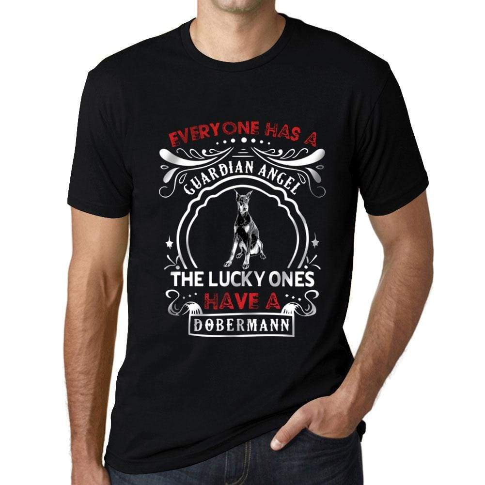 Mens Vintage Tee Shirt Graphic T Shirt Dobermann Dog Deep Black - Deep Black / Xs / Cotton - T-Shirt