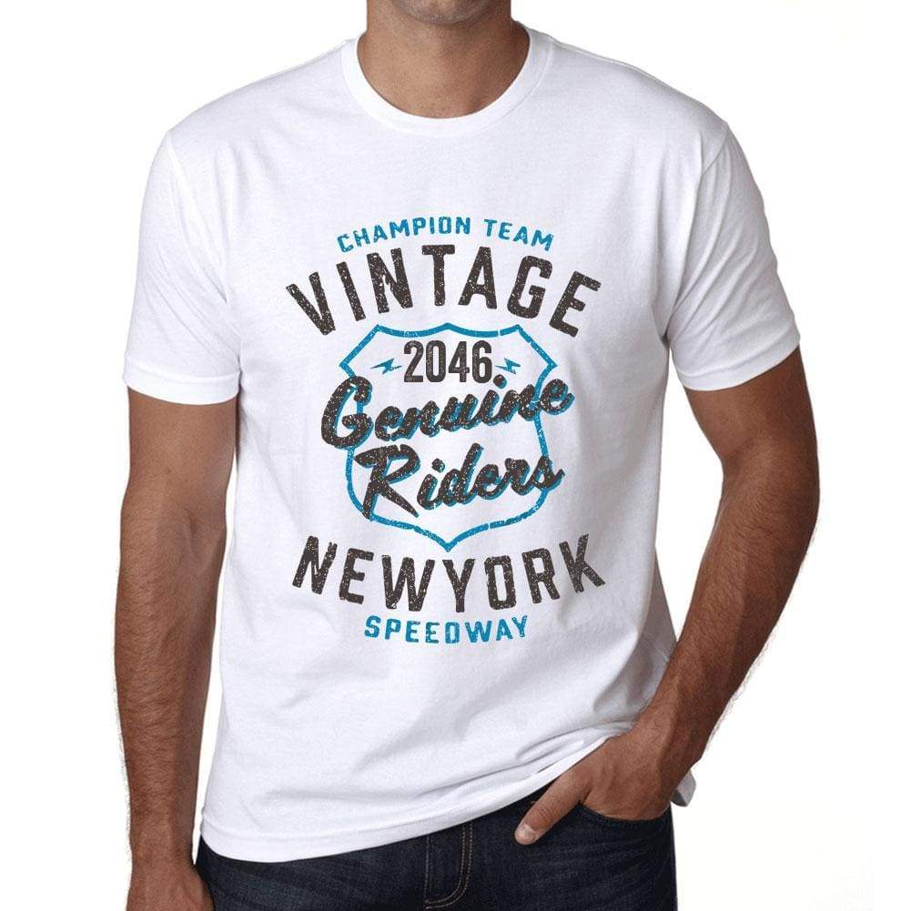 Mens Vintage Tee Shirt Graphic T Shirt Genuine Riders 2046 White - White / Xs / Cotton - T-Shirt