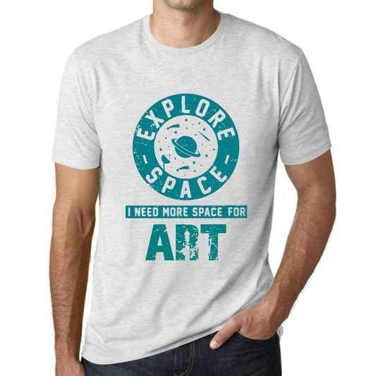 Mens Vintage Tee Shirt Graphic T Shirt I Need More Space For Art Vintage White - Vintage White / Xs / Cotton - T-Shirt