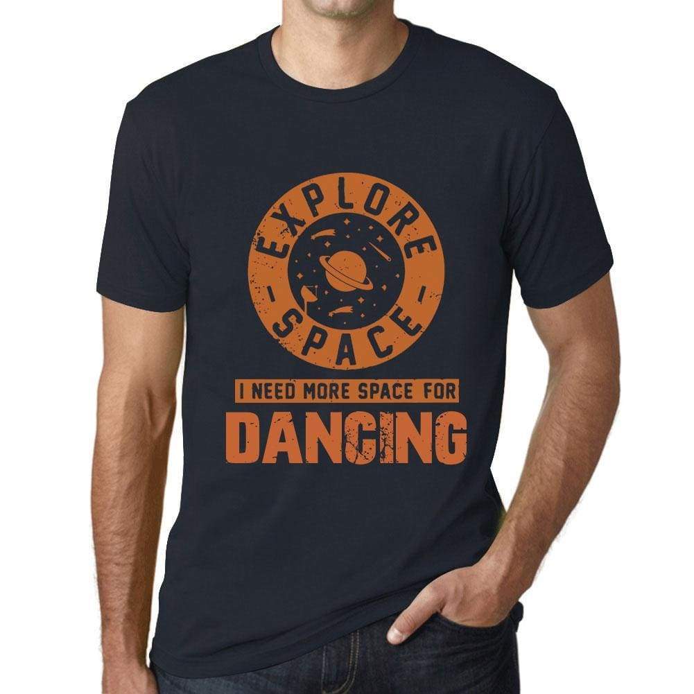 Mens Vintage Tee Shirt Graphic T Shirt I Need More Space For Dancing Navy - Navy / Xs / Cotton - T-Shirt