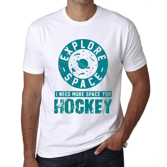 Mens Vintage Tee Shirt Graphic T Shirt I Need More Space For Hockey White - White / Xs / Cotton - T-Shirt