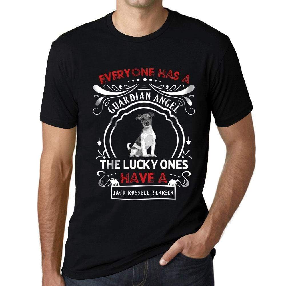 Mens Vintage Tee Shirt Graphic T Shirt Jack Russell Terrier Dog Deep Black - Deep Black / Xs / Cotton - T-Shirt