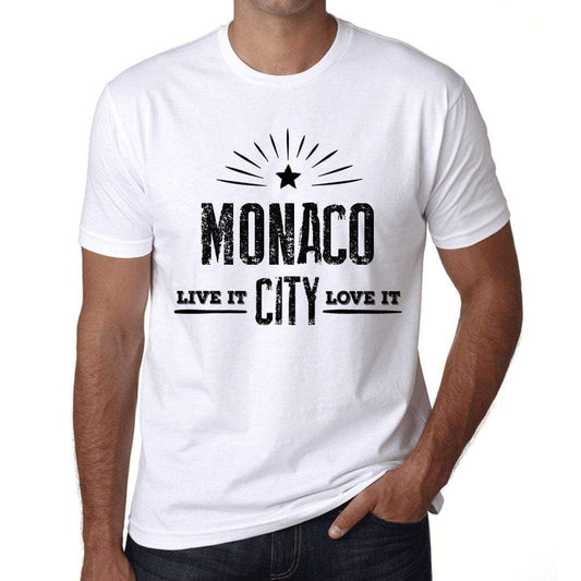 Mens Vintage Tee Shirt Graphic T Shirt Live It Love It Monaco White - White / Xs / Cotton - T-Shirt