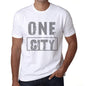 Men’s Vintage Tee Shirt <span>Graphic</span> T shirt One CITY White - ULTRABASIC