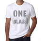 Mens Vintage Tee Shirt Graphic T Shirt One Glass White - White / Xs / Cotton - T-Shirt