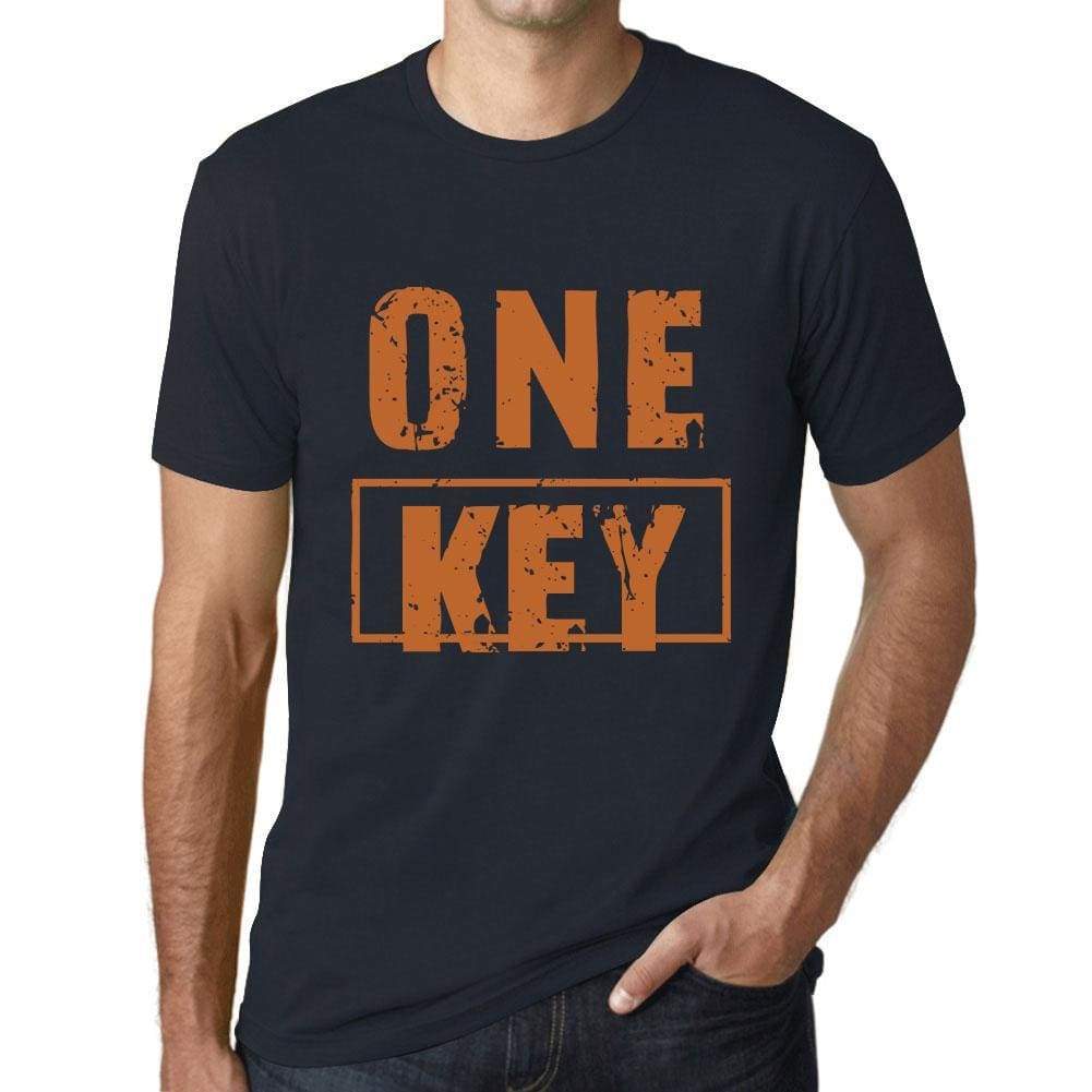 Mens Vintage Tee Shirt Graphic T Shirt One Key Navy - Navy / Xs / Cotton - T-Shirt