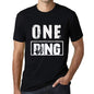 Mens Vintage Tee Shirt Graphic T Shirt One Ring Deep Black - Deep Black / Xs / Cotton - T-Shirt