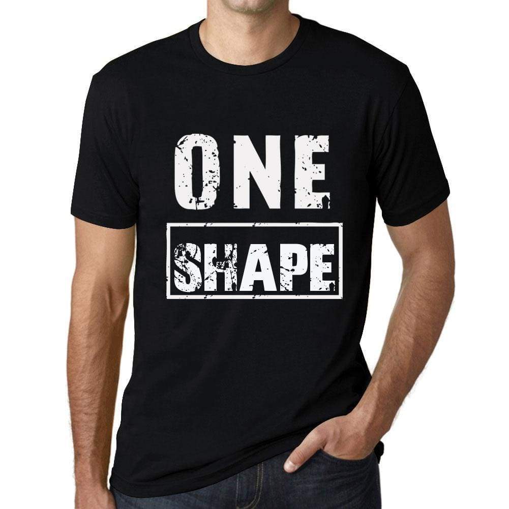Mens Vintage Tee Shirt Graphic T Shirt One Shape Deep Black - Deep Black / Xs / Cotton - T-Shirt