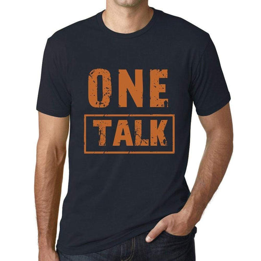 Mens Vintage Tee Shirt Graphic T Shirt One Talk Navy - Navy / Xs / Cotton - T-Shirt