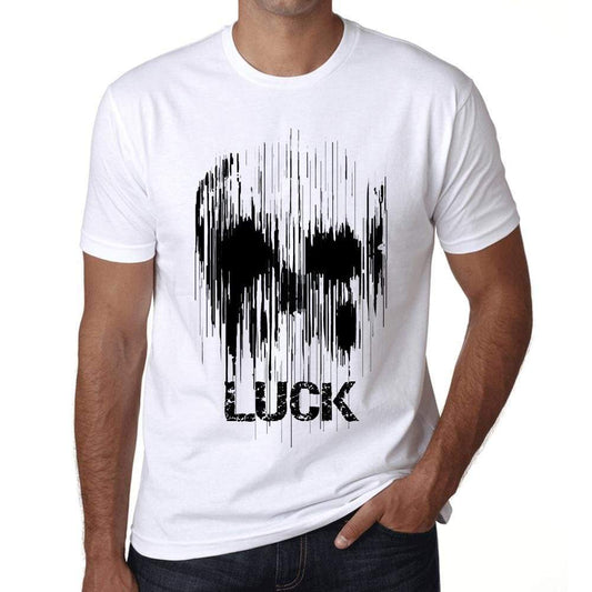 Mens Vintage Tee Shirt Graphic T Shirt Skull Luck White - White / Xs / Cotton - T-Shirt