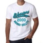 Mens Vintage Tee Shirt Graphic T Shirt Warriors Since 2000 White - White / Xs / Cotton - T-Shirt