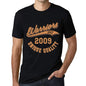 Mens Vintage Tee Shirt Graphic T Shirt Warriors Since 2009 Deep Black - Deep Black / Xs / Cotton - T-Shirt