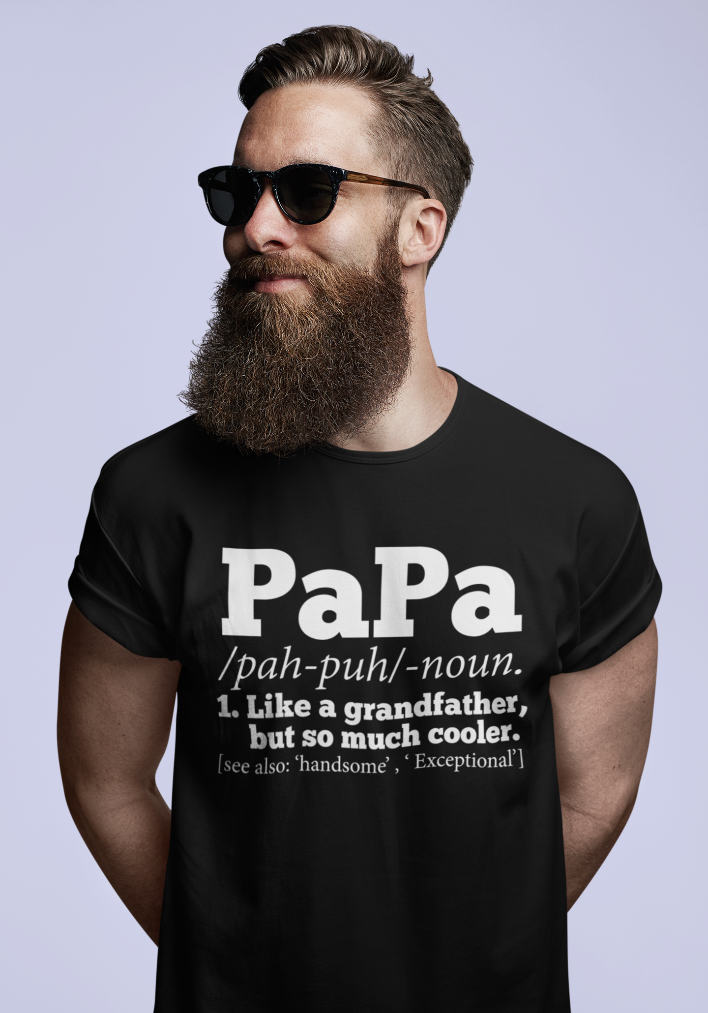 ULTRABASIC Men's Graphic T-Shirt Papa Like A Grandfather But So Much Cooler - Vintage Shirt