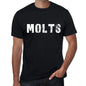 Molts Mens Retro T Shirt Black Birthday Gift 00553 - Black / Xs - Casual