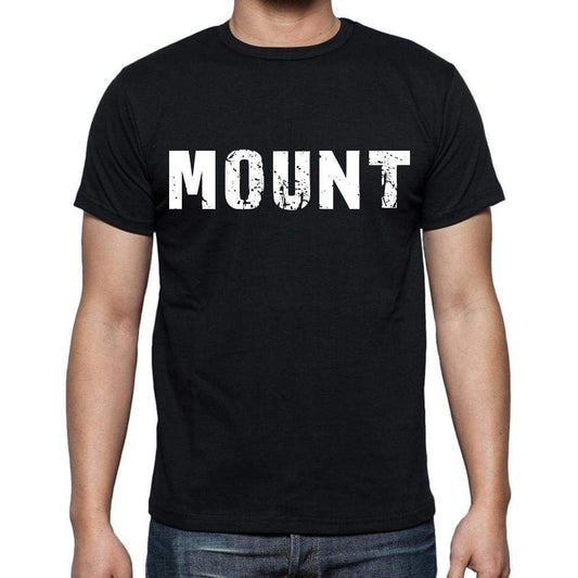 Mount Mens Short Sleeve Round Neck T-Shirt Black T-Shirt En