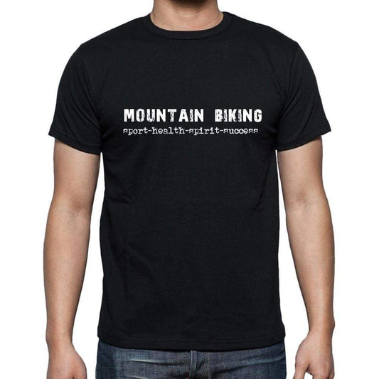Mountain Biking Sport-Health-Spirit-Success Mens Short Sleeve Round Neck T-Shirt 00079 - Casual