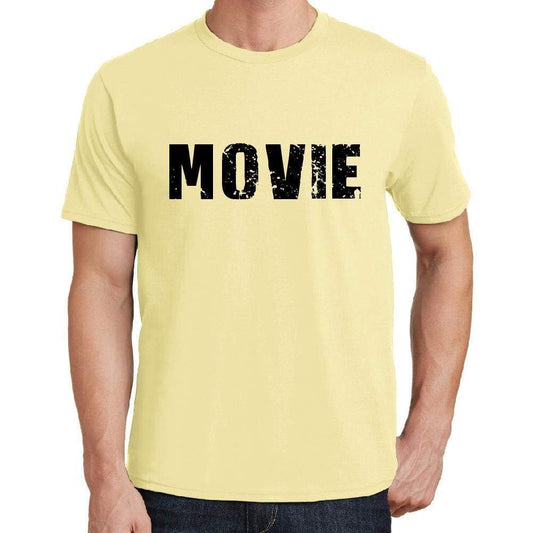 Movie Mens Short Sleeve Round Neck T-Shirt 00043 - Yellow / S - Casual