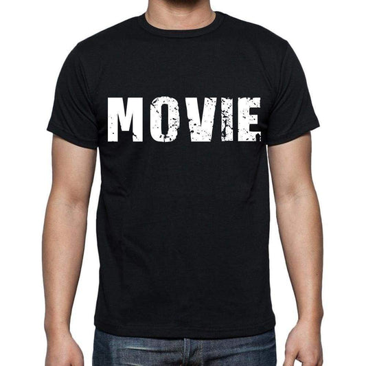 Movie Mens Short Sleeve Round Neck T-Shirt Black T-Shirt En